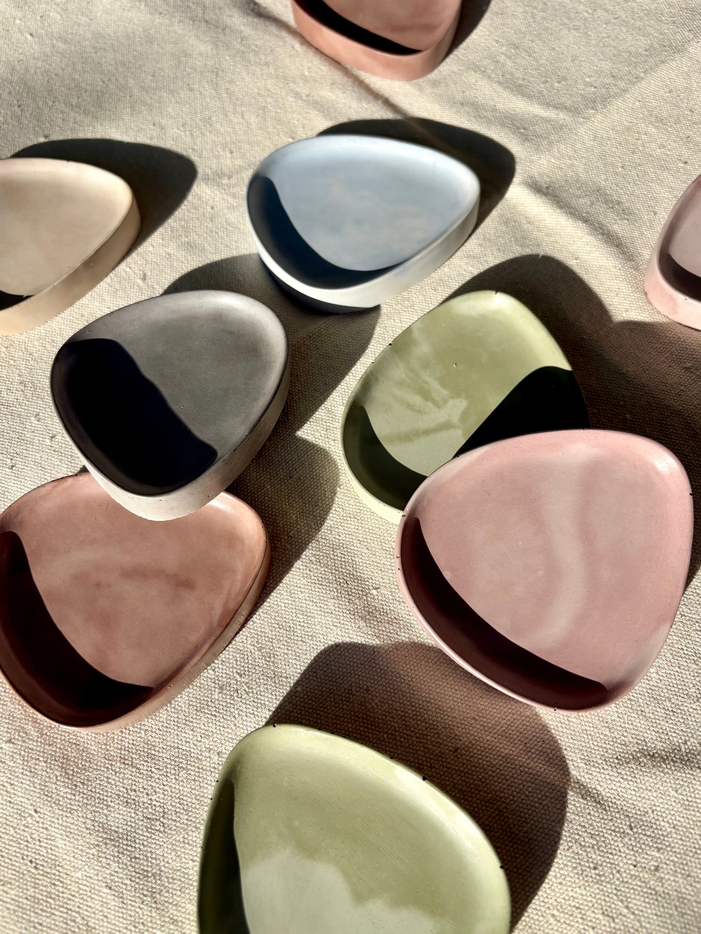 Asymmetrical Cement Jewelry Tray