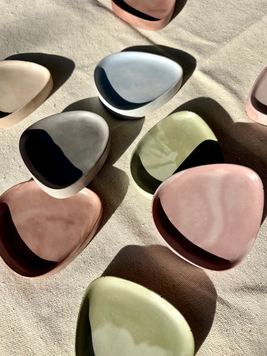 Asymmetrical Cement Jewelry Tray