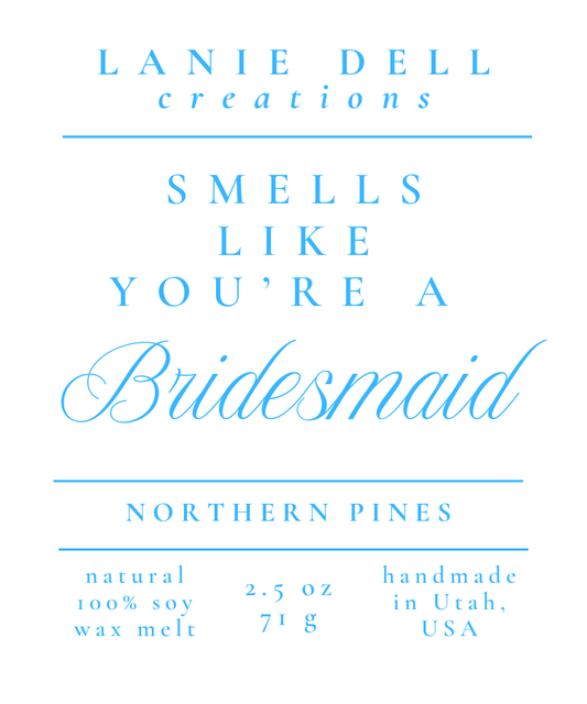 2.5 oz Wax Melt - Custom Label